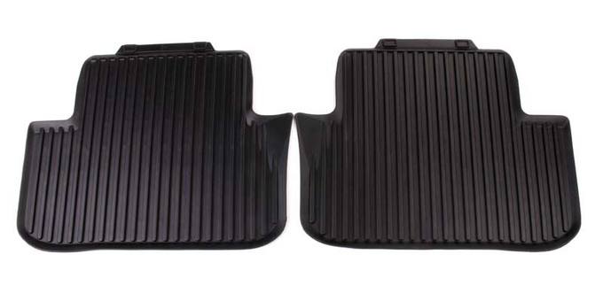 Audi Floor Mat Set - Rear (All-Weather) (Black) 8K0061511041